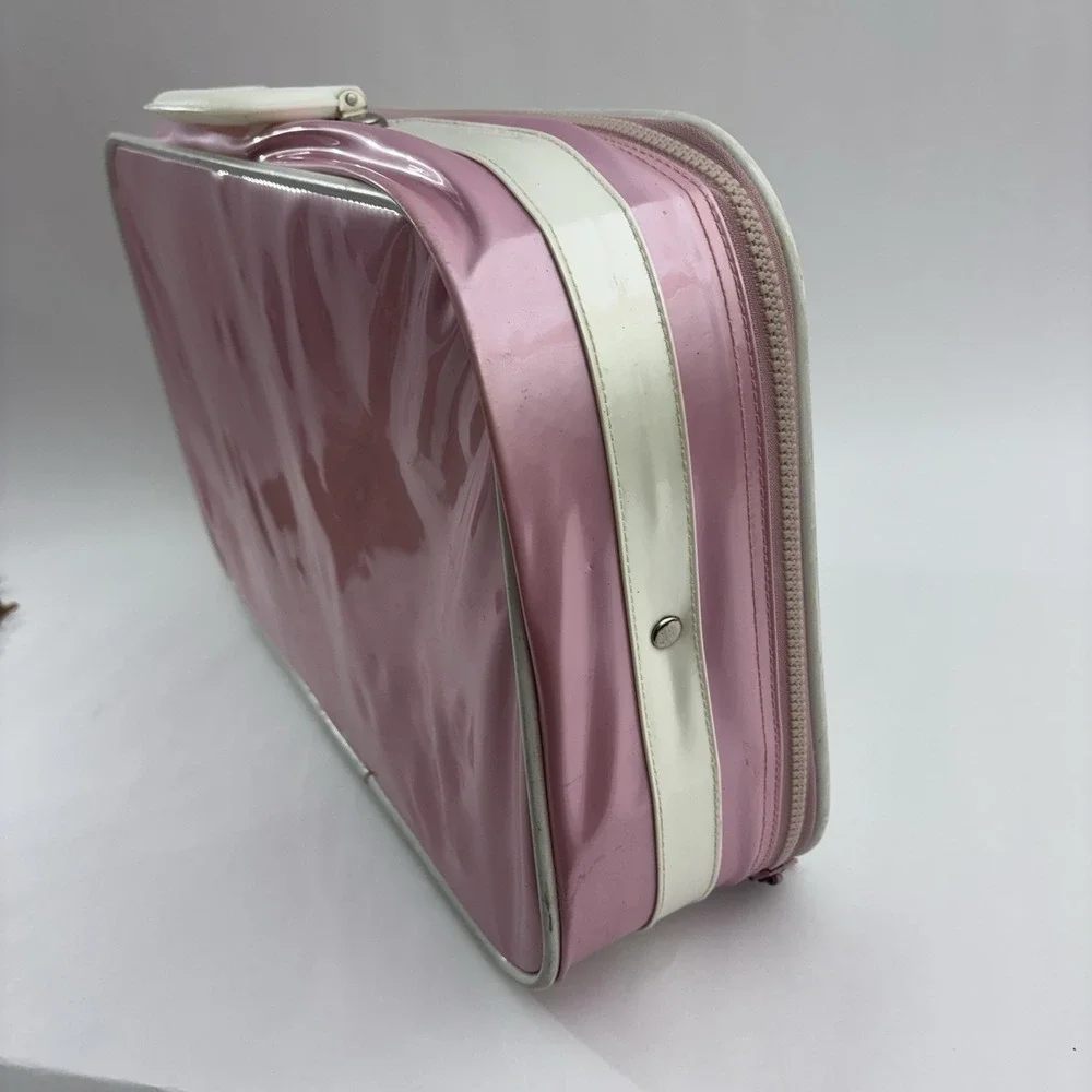 Vintage Disney Beauty And The Beast Suitcase White Zipper‎ And Handle